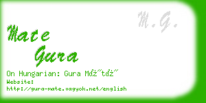 mate gura business card